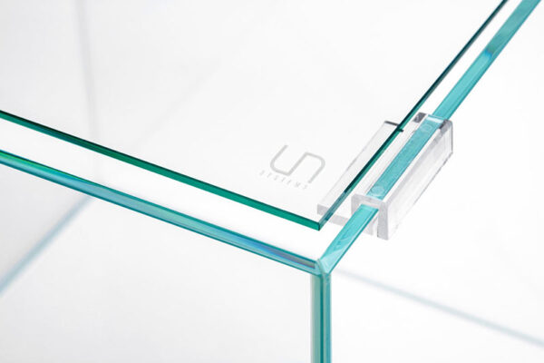 UNS Cube Tank Glass Lid With Clear Clips-3